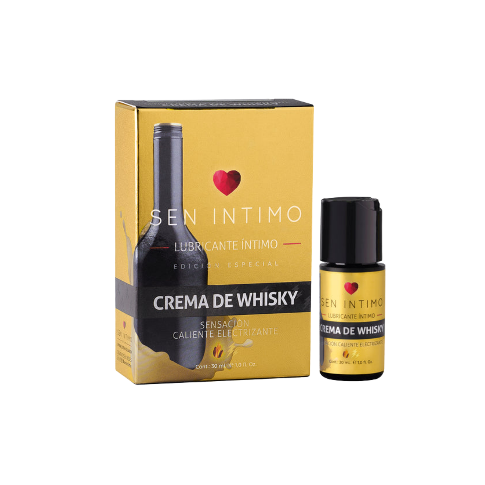 Lubricante Íntimo Crema de Whisky Electrizante Sen Íntimo 30 ml