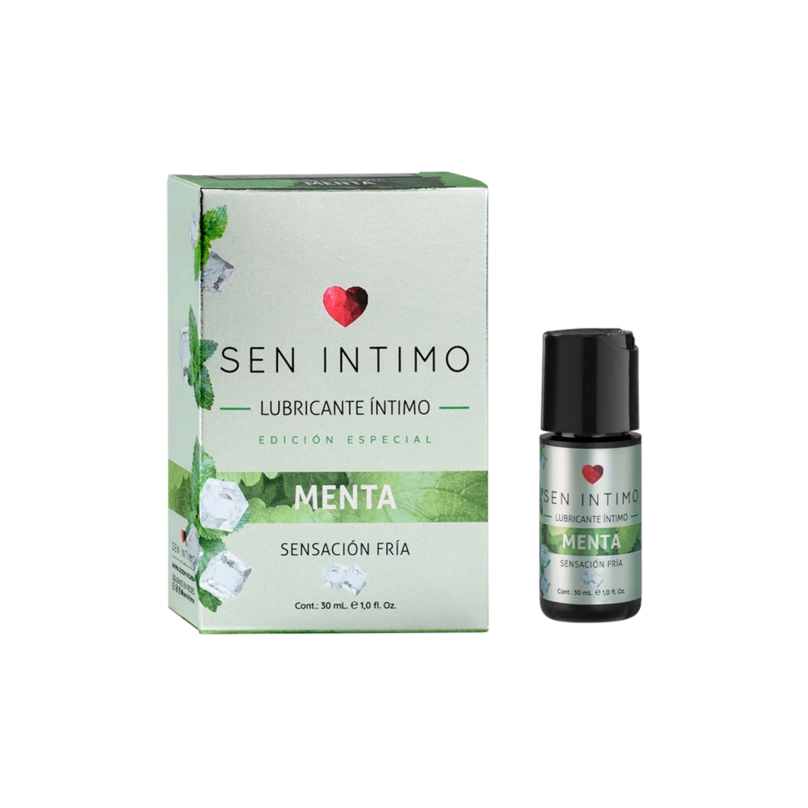 Lubricante Íntimo de Menta Sen Íntimo 30 ml – Sensación Fría