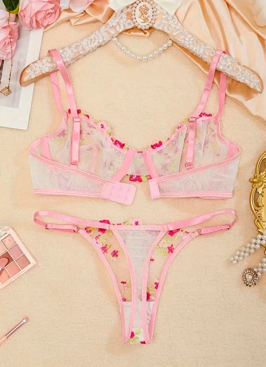 Set Rosa Encantador Romántico