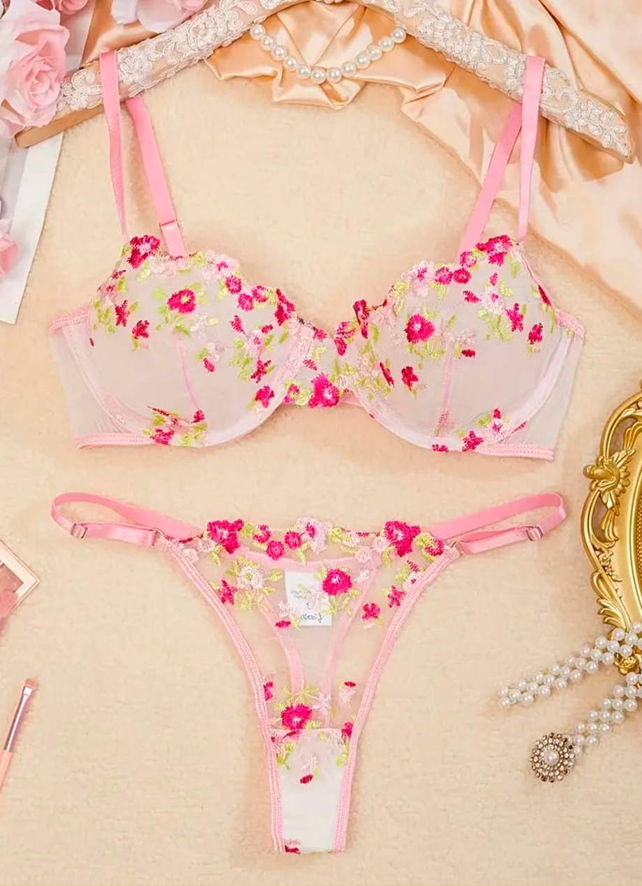 Set Rosa Encantador Romántico