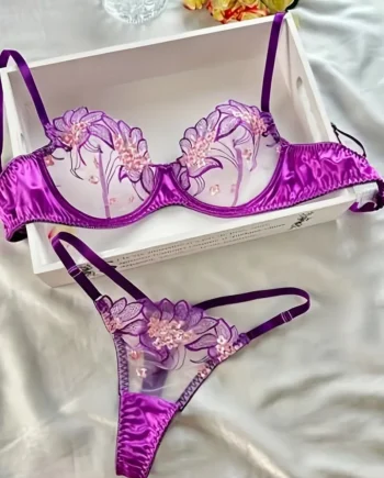 Set Lila Floral