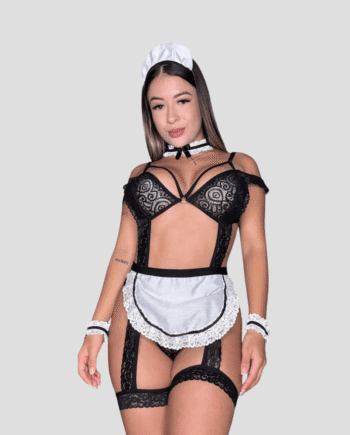 Disfraz Sexy Mucama Negra