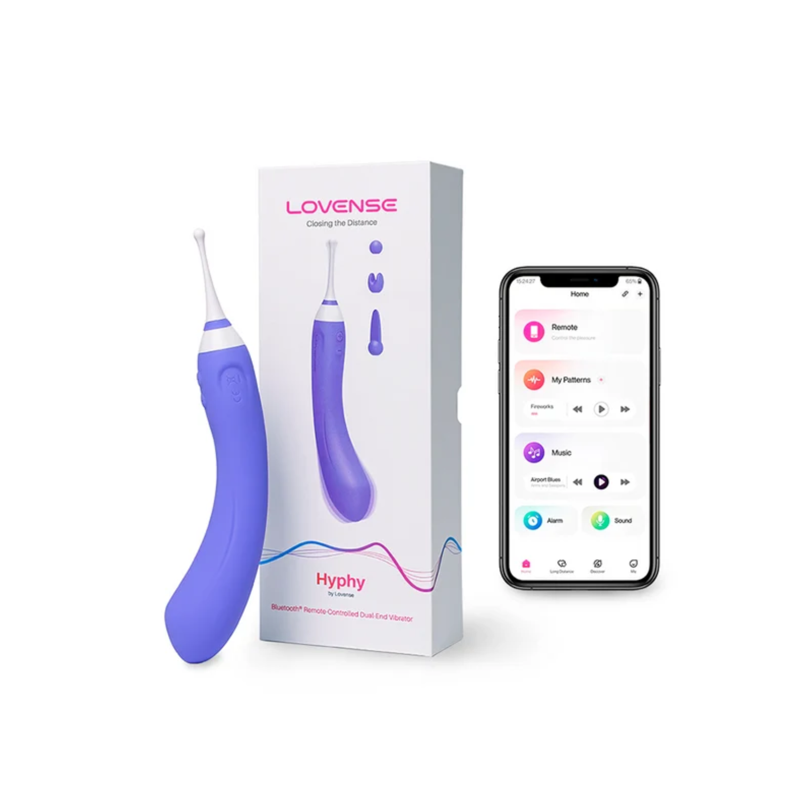 Lovense Hyphy – Vibrador Doble de Alta Frecuencia Controlado por App